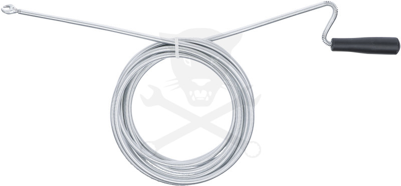 Csőtisztító spirál 5 méter x 10 mm - Fej átmérő: 20 mm - Kraftmann