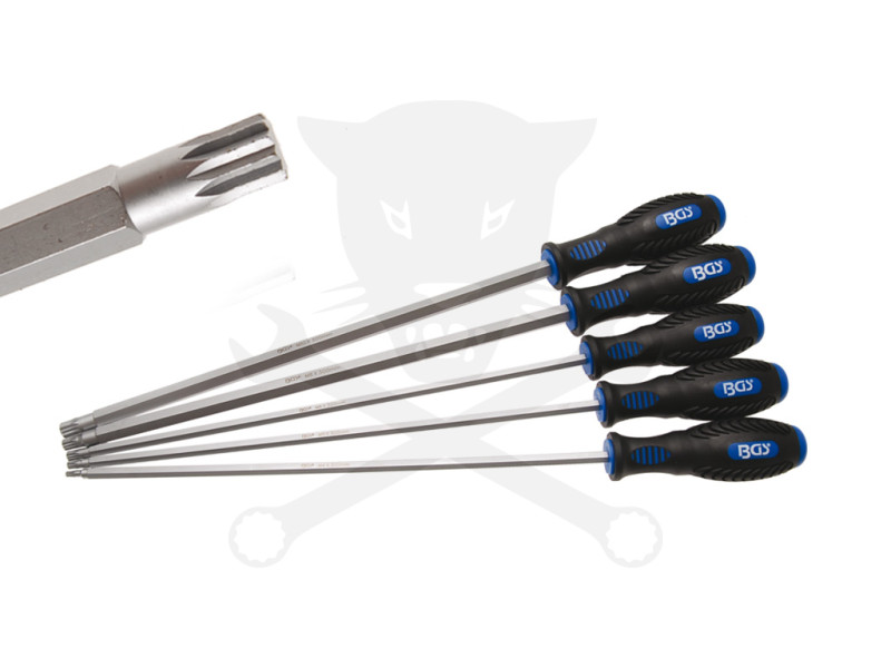 Csavarhúzó készlet XZN - Spline 5 db-os M4-M5-M6-M8-M10 BGS