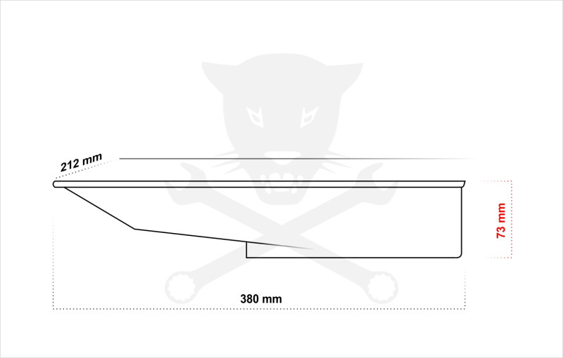 Olajleeresztő tálca 2 literes - motorkerékpáros