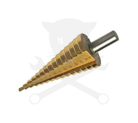 Lemezfúró, lépcsős - 1 db-os 4-32 mm - titán bevonatú - BGS