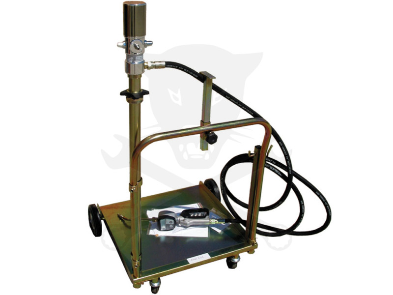 Mobil olajfeltöltő levegős dig. órával kompletten 200 literes