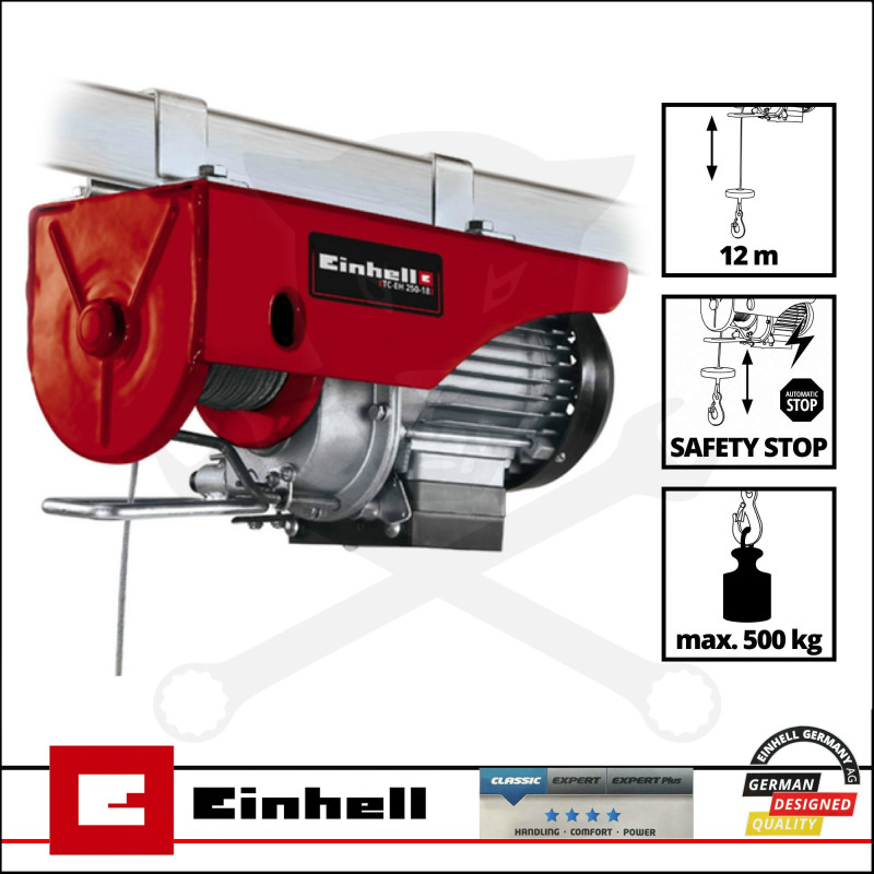 Csörlő elektromos drótköteles 1000W Max. 500 kg - Einhell (TC-EH 500)