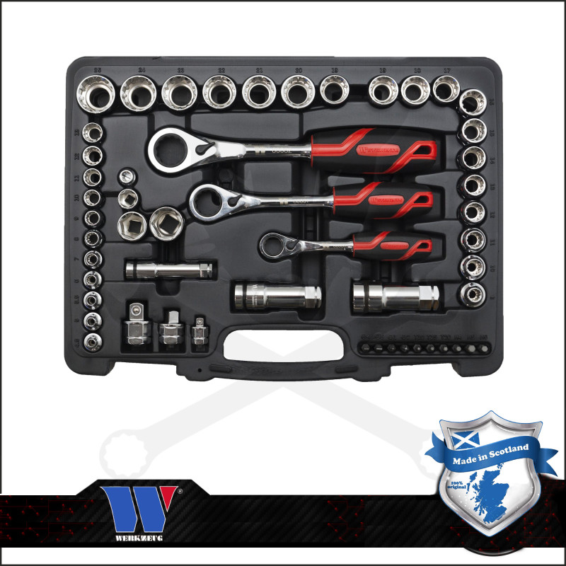Dugókulcs készlet 1/4" - 3/8" - 1/2" Go-Through System - Welzh