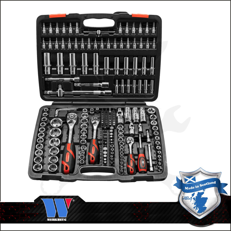 Szerszámkészlet 191 részes 1/4" - 3/8" - 1/2" - Welzh