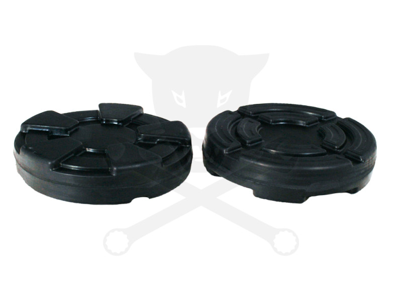 Gumipogácsa krokodil emelőhöz fekete 96x23 mm tömör spec.mintázatú