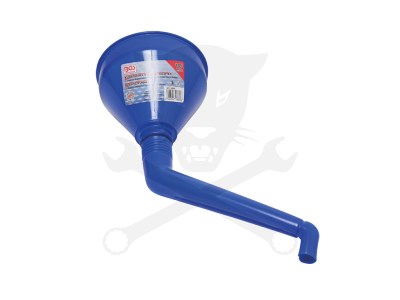 Tölcsér duplán hajlított, olaj / üzemanyag -beépített szűrővel- kék