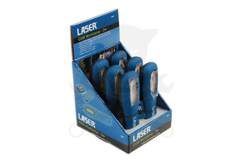 Szerelőlámpa LED 01 COB ledes - akkus, profi 2W 220 Lumen + USB