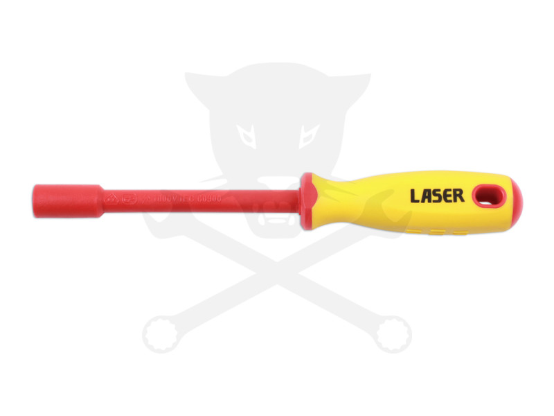 Szigetelt VDE 1000 V-os dugókulcs csavarhúzó 6 lapú 8 mm-es