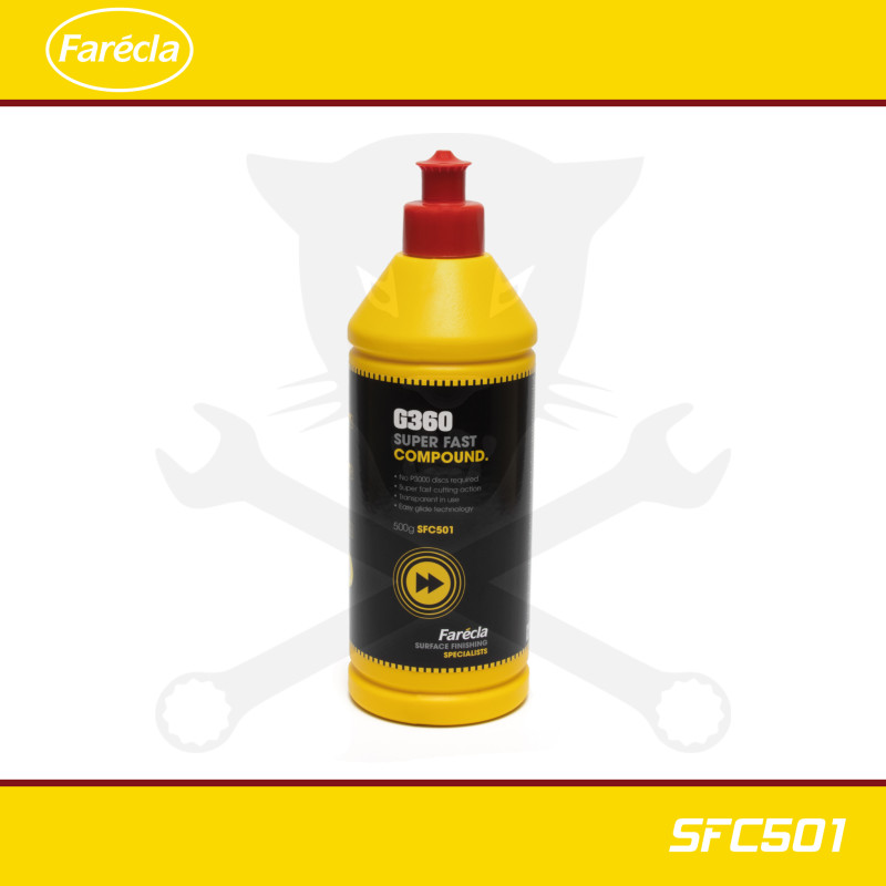 Polírozó paszta G360 - 1. és 2. lépcső / fázis - 500 g - Farécla