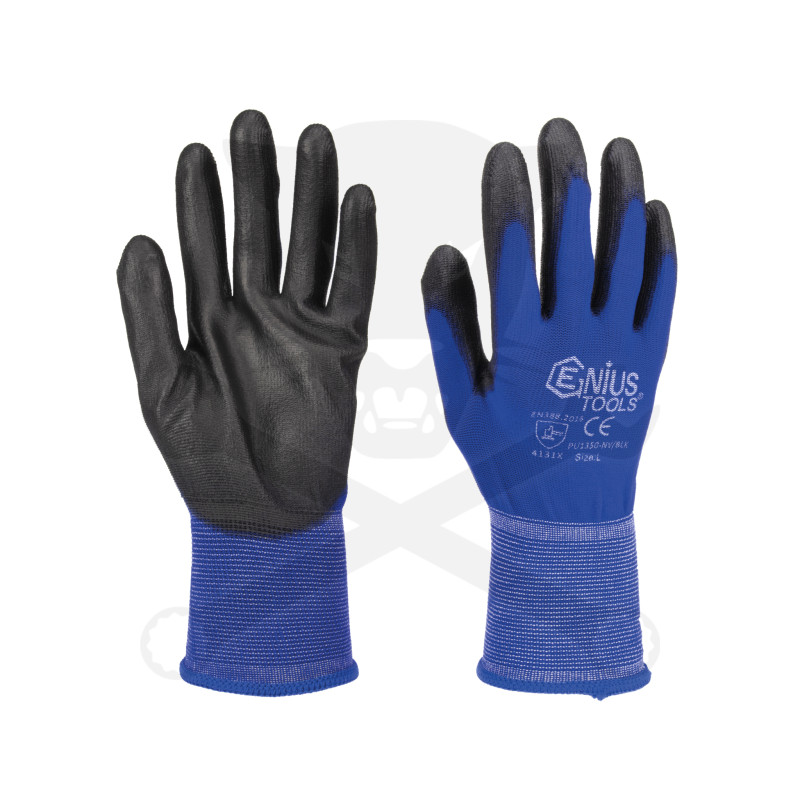 Kesztyű - szerelőkesztyű - Genius kék L-es 09-es