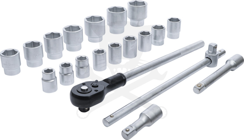 Dugókulcs készlet 3/4" 6 lap 19-50 mm 20 db-os - BGS Do It Yourself