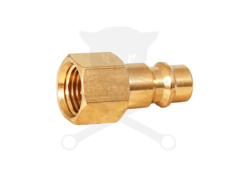 Levegős csatlakozó - gyorscsatlakozó apa - RÉZ - 1/4" BM - OLASZ