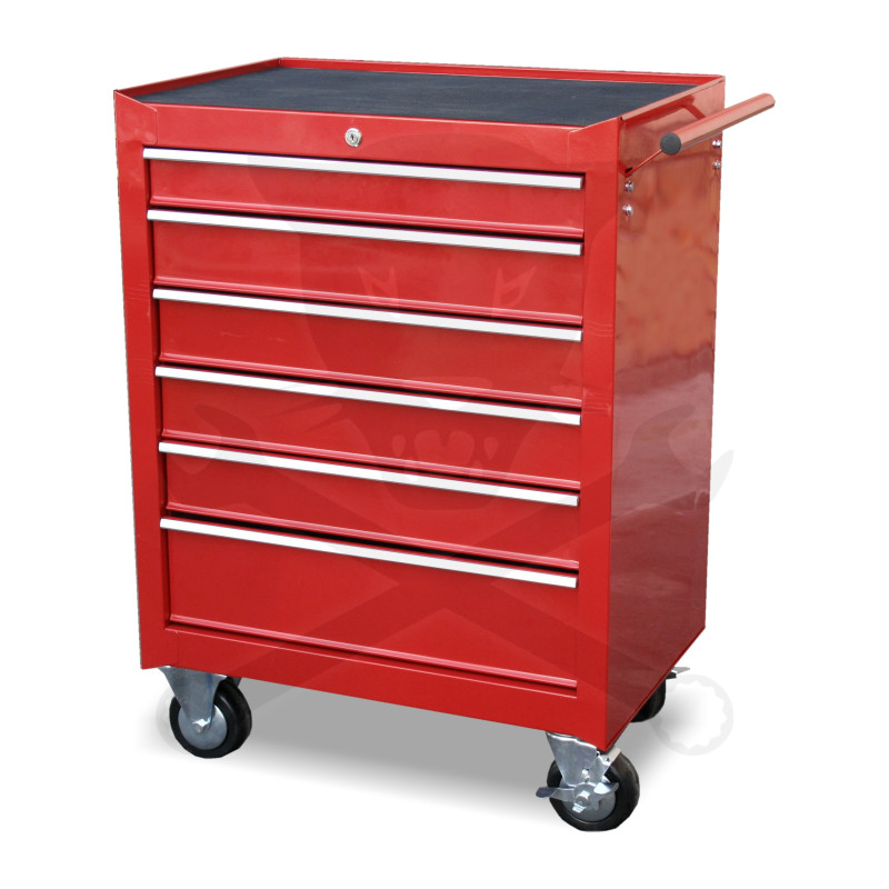 Szerszámos kocsi 6 fiókos - tálcáshoz alkalmas - kivitel