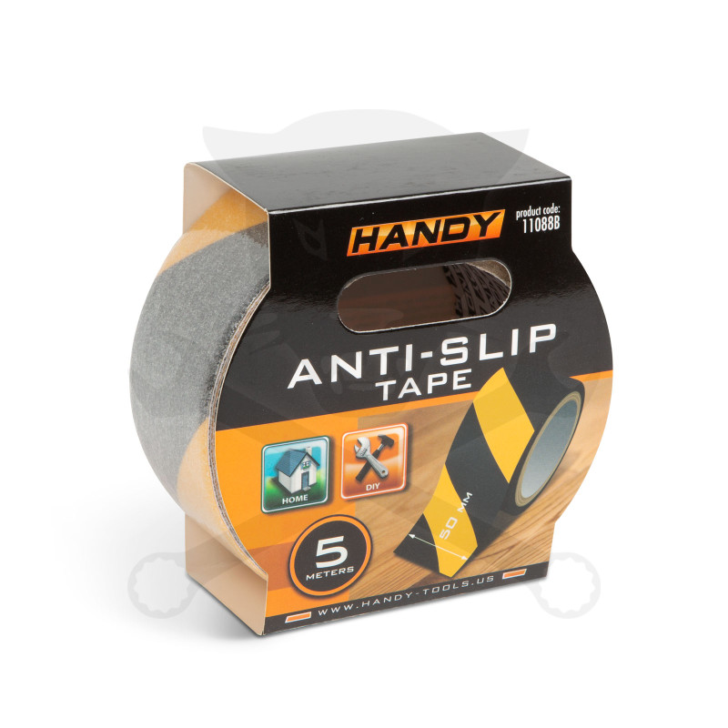 Csúszásgátló szalag sárga-fekete 50 mm x 5 m öntapadós - Handy