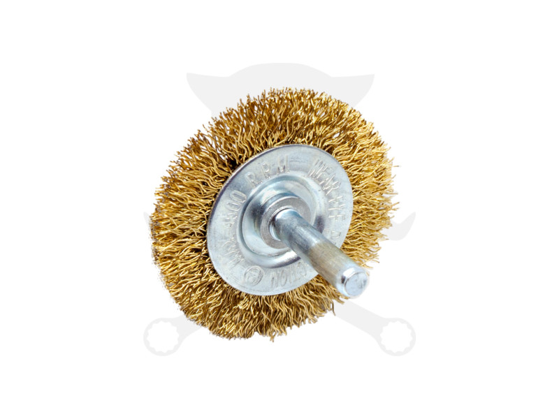 Drótkorong csapos körkefe 50 mm-es acél szálak réz bevonat 50x6mm