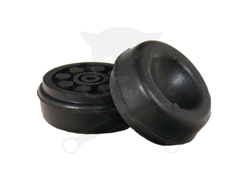 Gumipogácsa krokodil emelőhöz fekete 39/15 mm - pöttyös