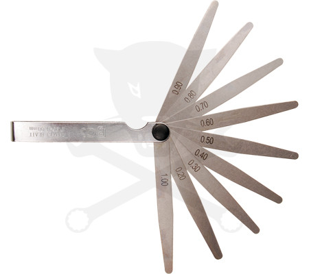 Hézagmérő készlet 13 lapos 0,05 - 1,0 mm BGS