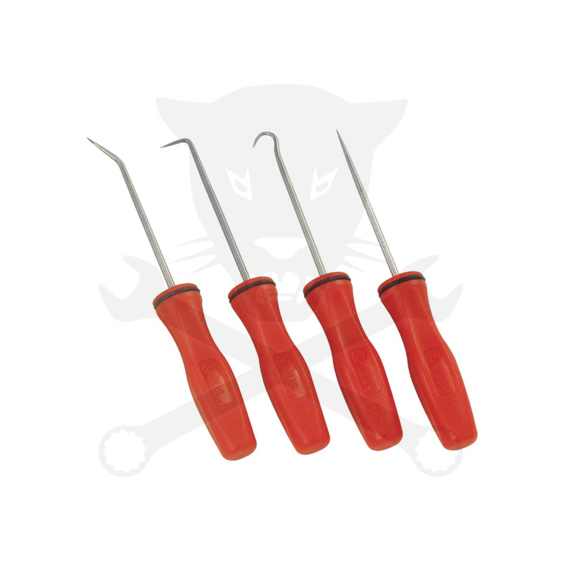 Tömítés kiszedő-kaparó szerelőkampó készlet 4 db-os mini Genius