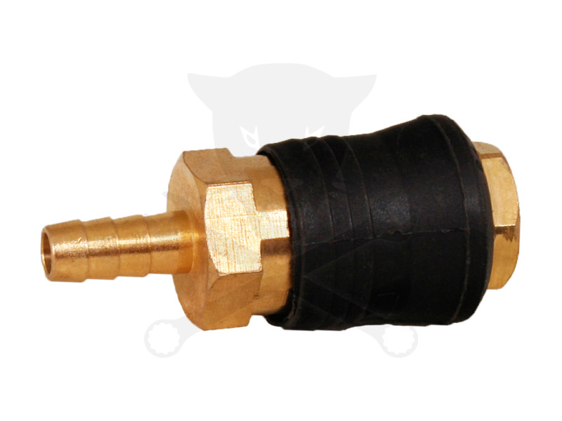 Levegős csatlakozó - gyorscsatlakozó anya - RÉZ- tömlővég 8 mm -OLASZ