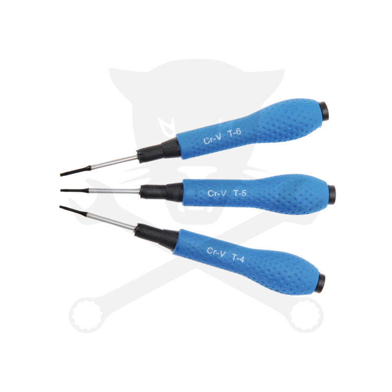 Csavarhúzó készlet mini torx műszerész 3 db-os T4-T5-T6 - BGS