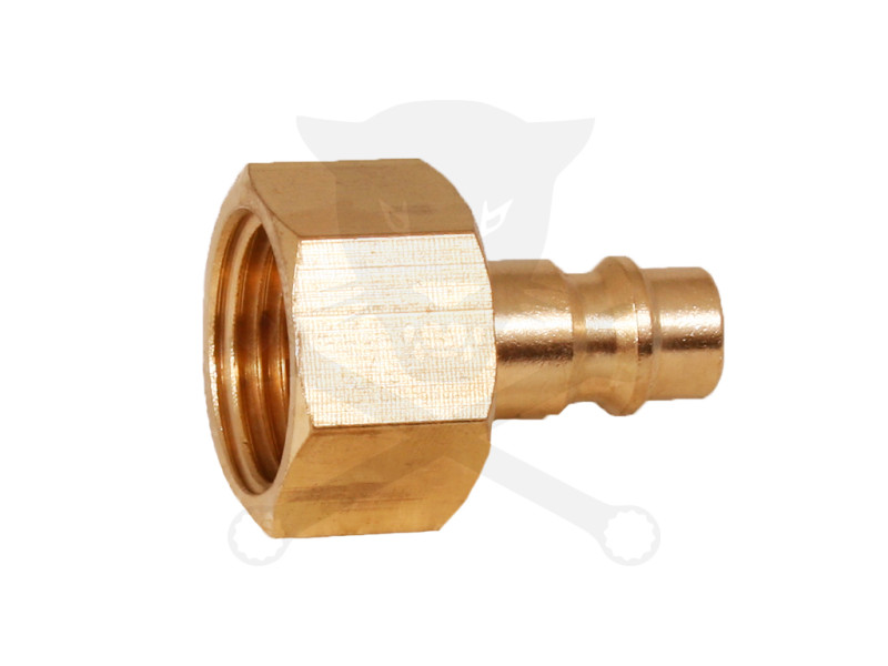 Levegős csatlakozó - gyorscsatlakozó apa - RÉZ - 1/2" BM - OLASZ