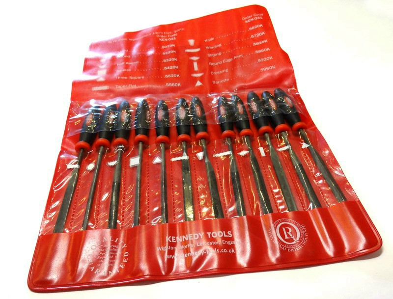 Tűreszelő készlet Kennedy 12 db-os 140mm (KEN-031-5990K)