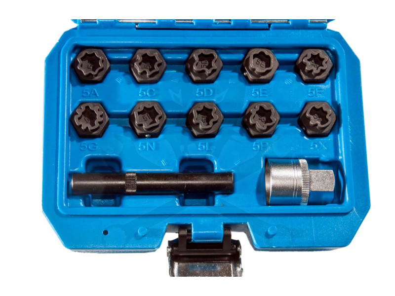 Kerékőr/anyacsavar kulcs készlet Mercedeshez 12 db-os