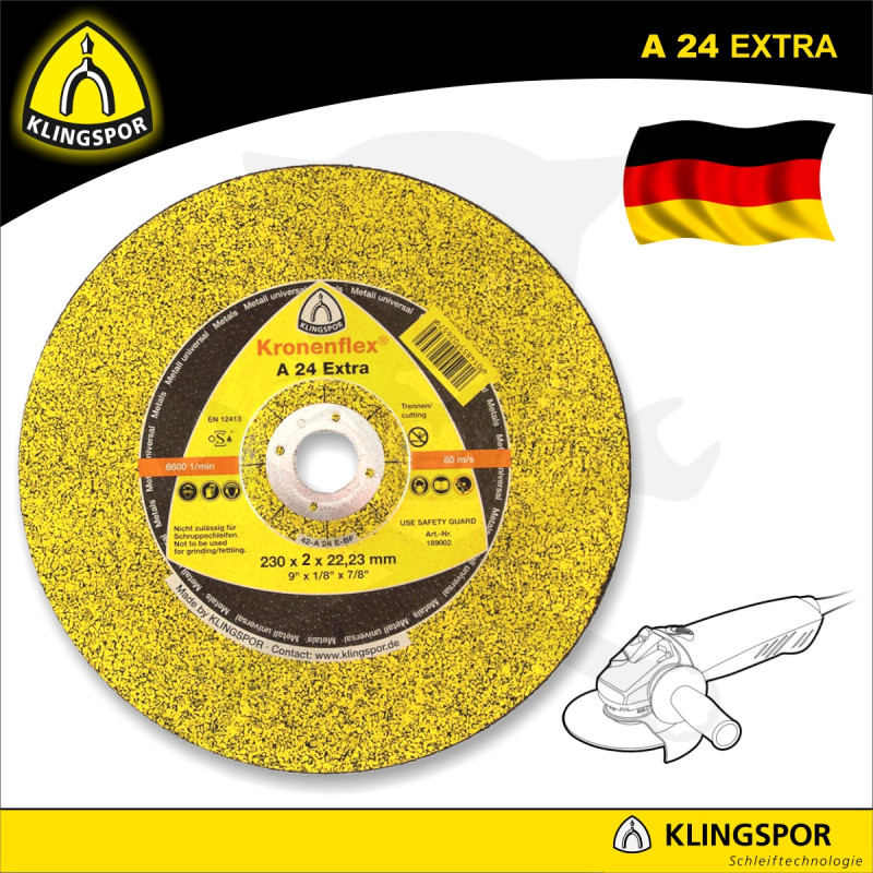 Vágókorong 230x2.0 mm A24 Extra - acél - KLN