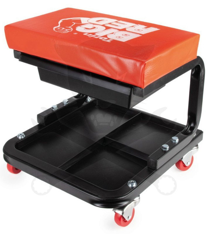 Szerelőszék szerszámtartós+1 fiókkal - 4 görgős - Torin Big Red BF22