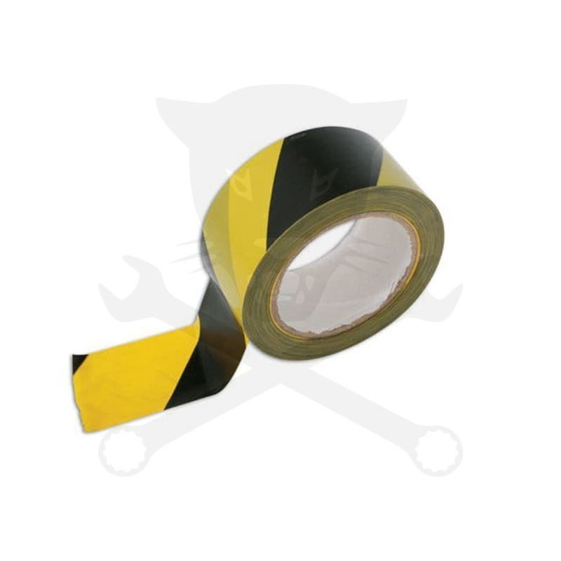 Jelzőszalag sárga-fekete 33 méter x 50 mm öntapadós - Laser