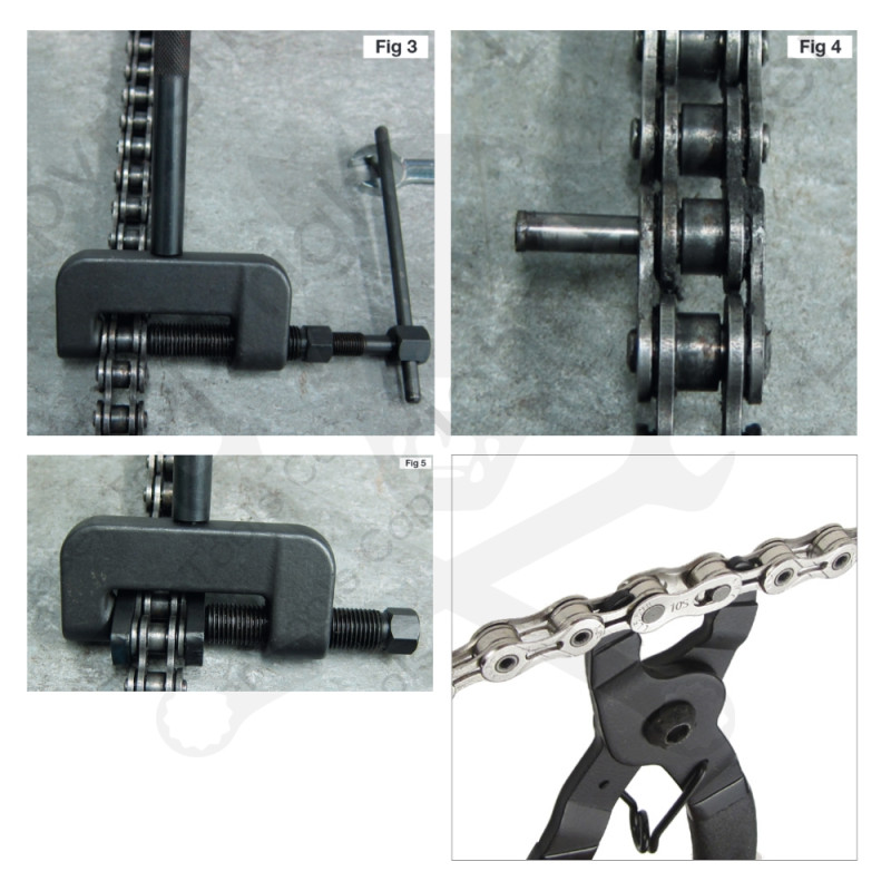 Láncszerelő készlet motorkerékpár 3 in1 készlet 21 db-os - Laser Tools