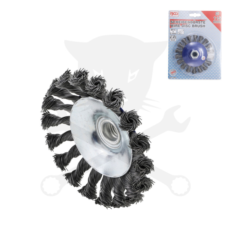 Drótcsiszoló körkefe 115 mm M14 x 2 - BGS