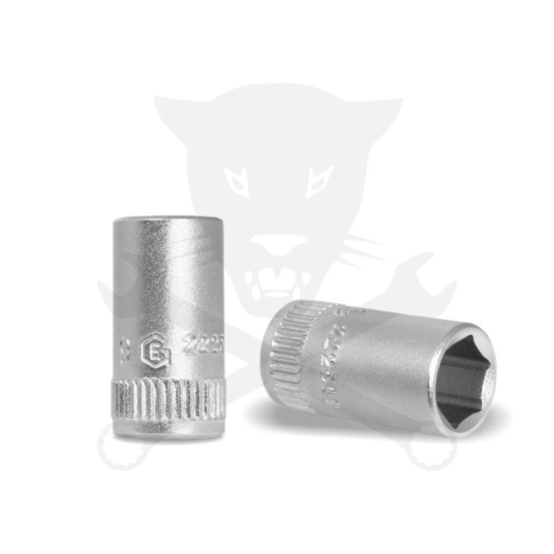 Dugókulcs - crowafej 1/4" 6 lap normál 12 mm Genius