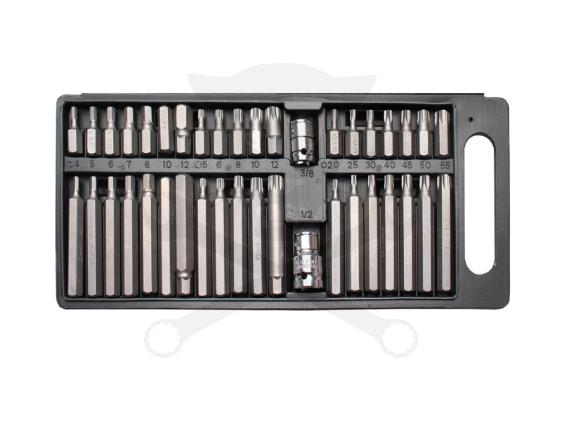 Torx-imb.-spline bit készlet 40 db-os klt - Kraftmann
