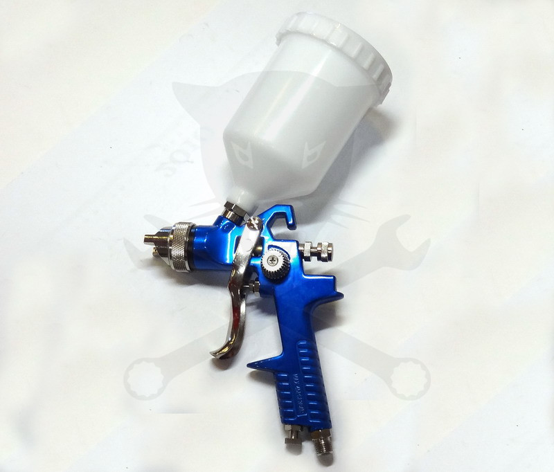 Festékszóró pisztoly, felsőtartályos 1,7 mm 0.6L HVLP
