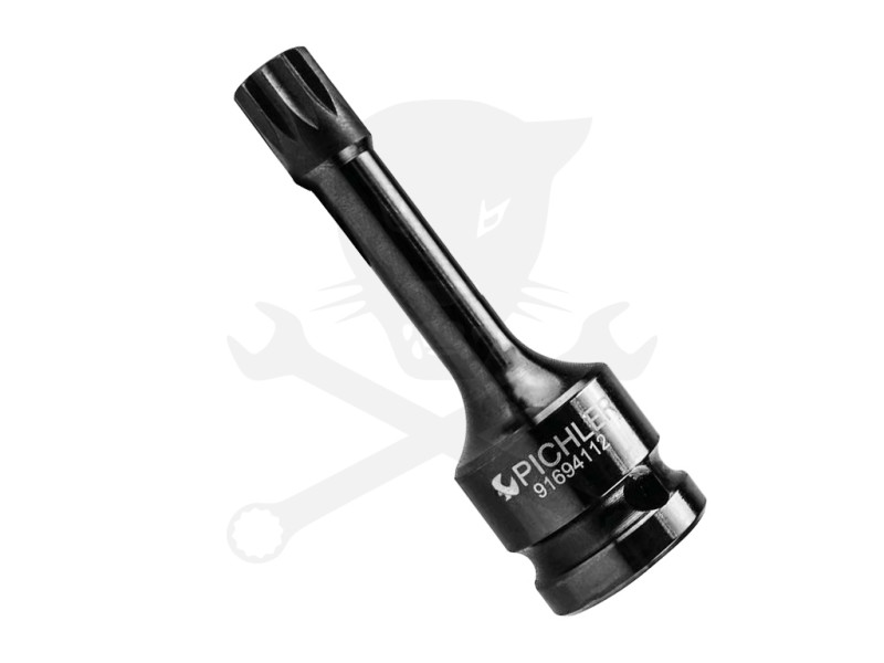 Légkulcsfej 1/2" XZN - Spline M12 x 72 mm -VAG- középen vékonyított