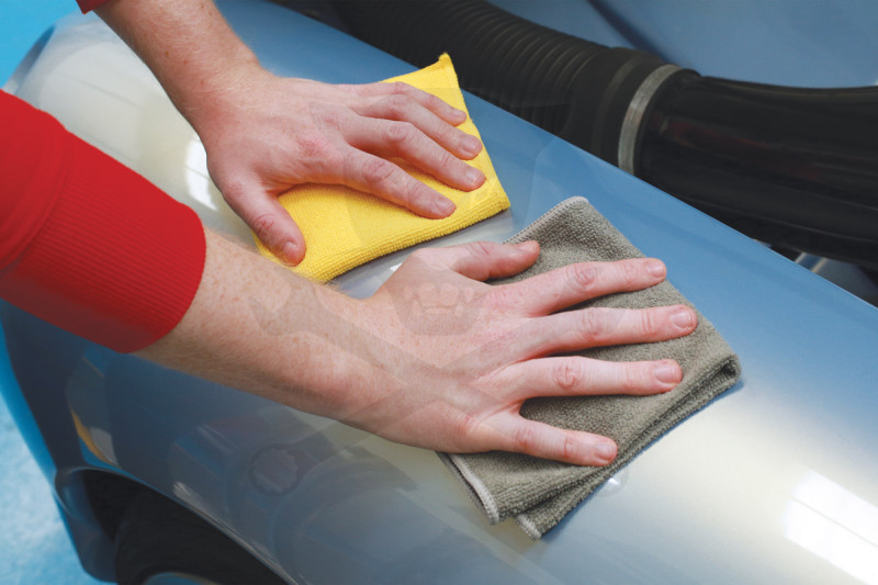 Törlőkendő - Mikroszálas Sárga-Szürke 30 x 30 cm - mosható - 50 db