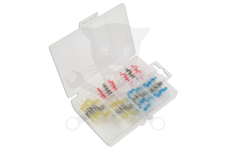 Vezetékösszekötő készlet 48 db-os zsugorcsö, forrasztható - AT18 -