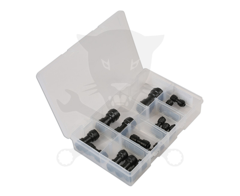 Műanyag levegő-gyorscsatlakozó készlet - 17 részes