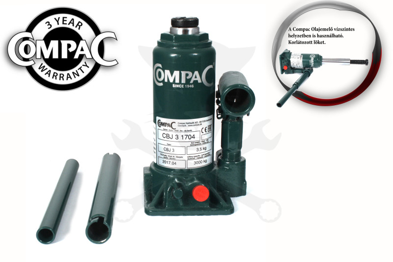 Olajemelő 3 tonnás Compac