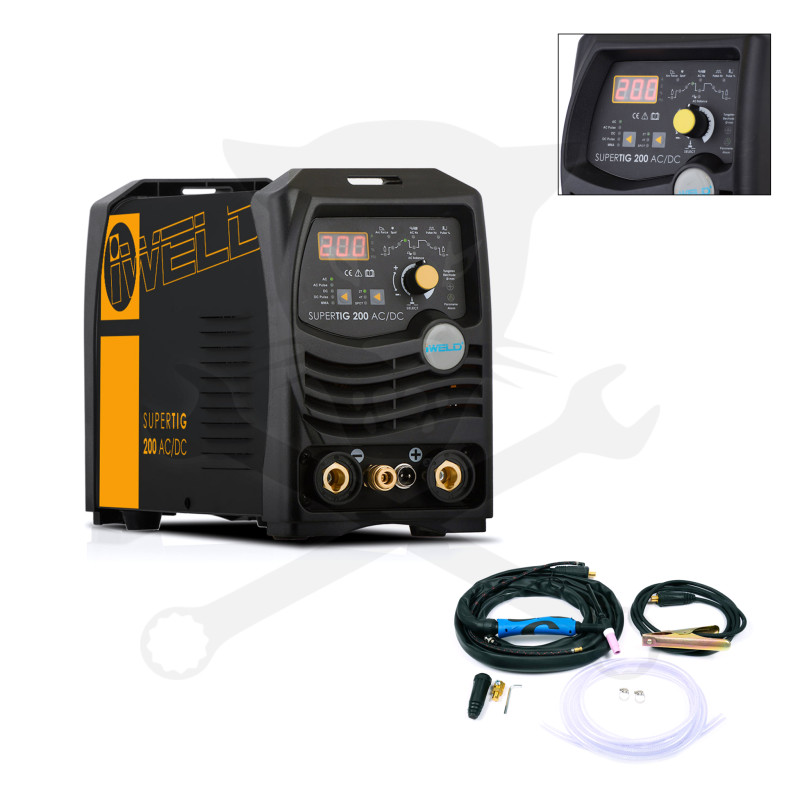 Hegesztő inverter -IGBT- Iweld Gorilla SuperTIG 200 AC/DC