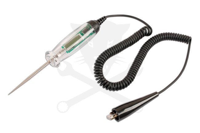 Feszültség teszter digitális - Zöld/Piros automata kijelző 6-12-24V