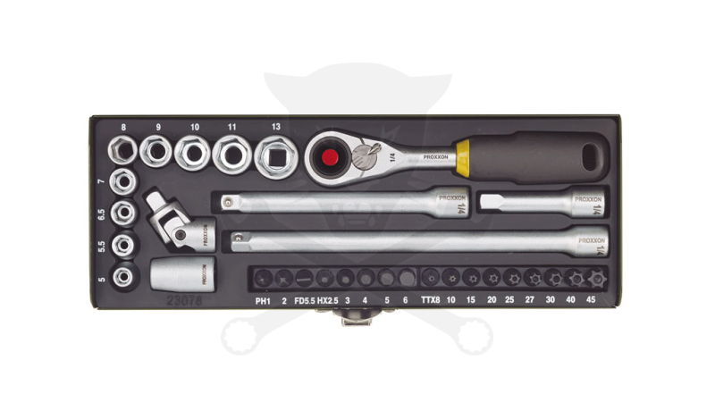Dugókulcs készlet 1/4" 6 lap 5-13 mm Proxxon (23.078)