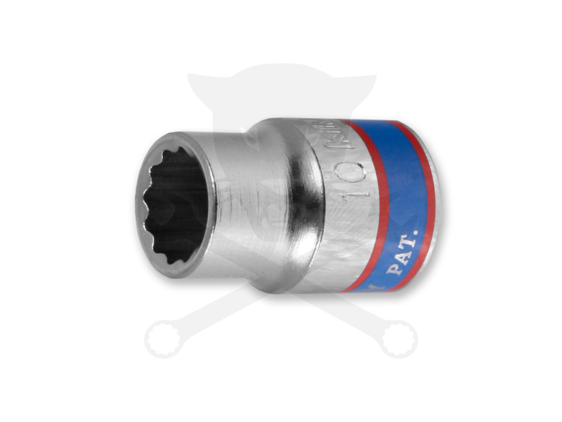 Dugókulcs - crowafej 3/8" 12 lap normál 10 mm