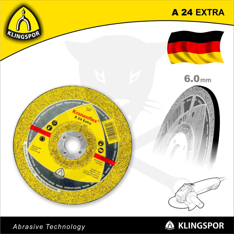 Tisztítókorong 125x6.0 mm A24 Extra - acél - Klingspor
