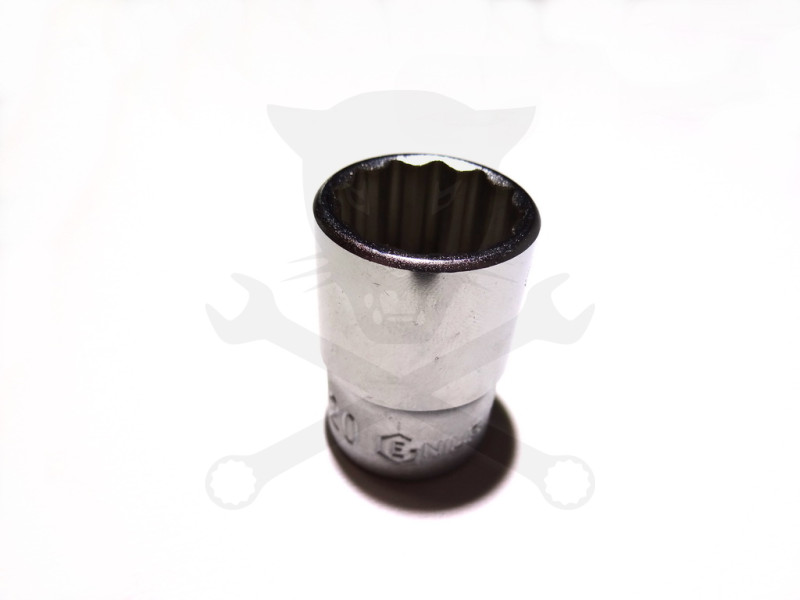 Dugókulcs - crowafej 1/2" 12 szög normál 20 mm Genius