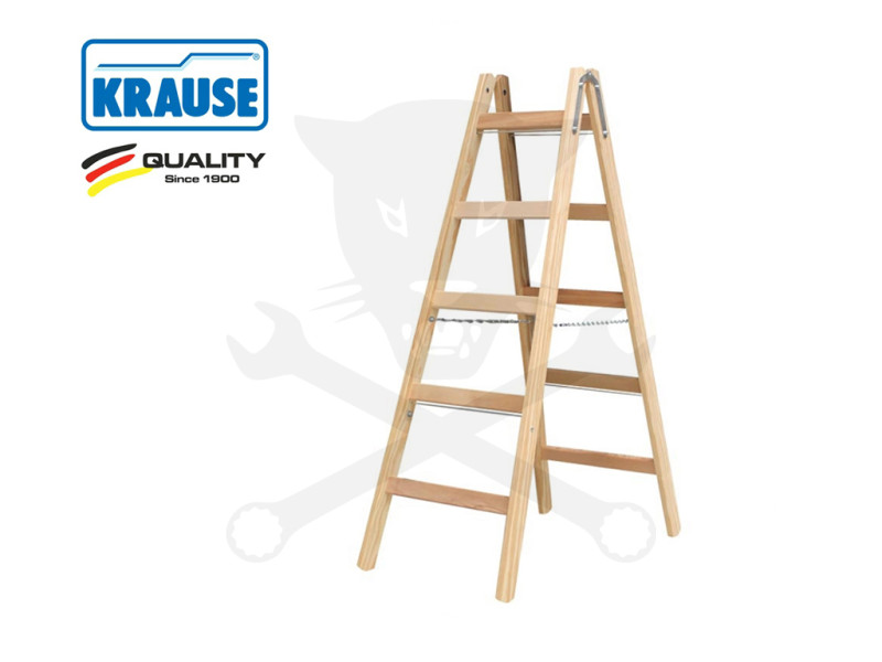 Fa létrafokos állólétra 2x 5 Fokos - STABILO-