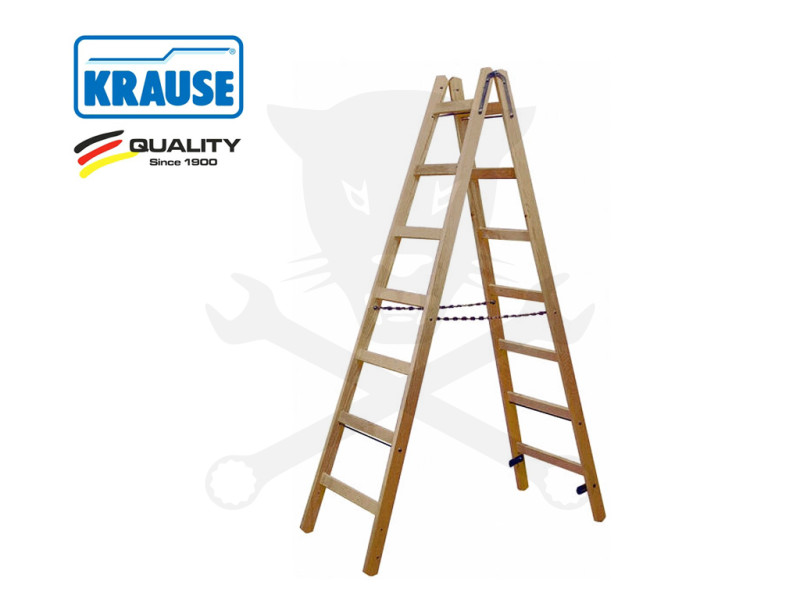 Fa létrafokos állólétra 2x 7 Fokos - STABILO-