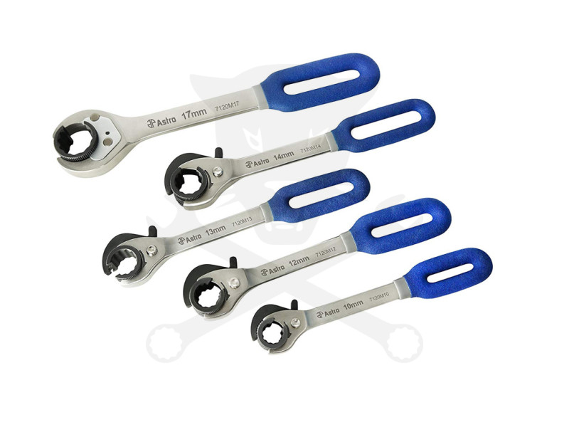 Fékcsőkulcs készlet 5 db-os RACSNIS 10-12-13-14-17 mm - Astro
