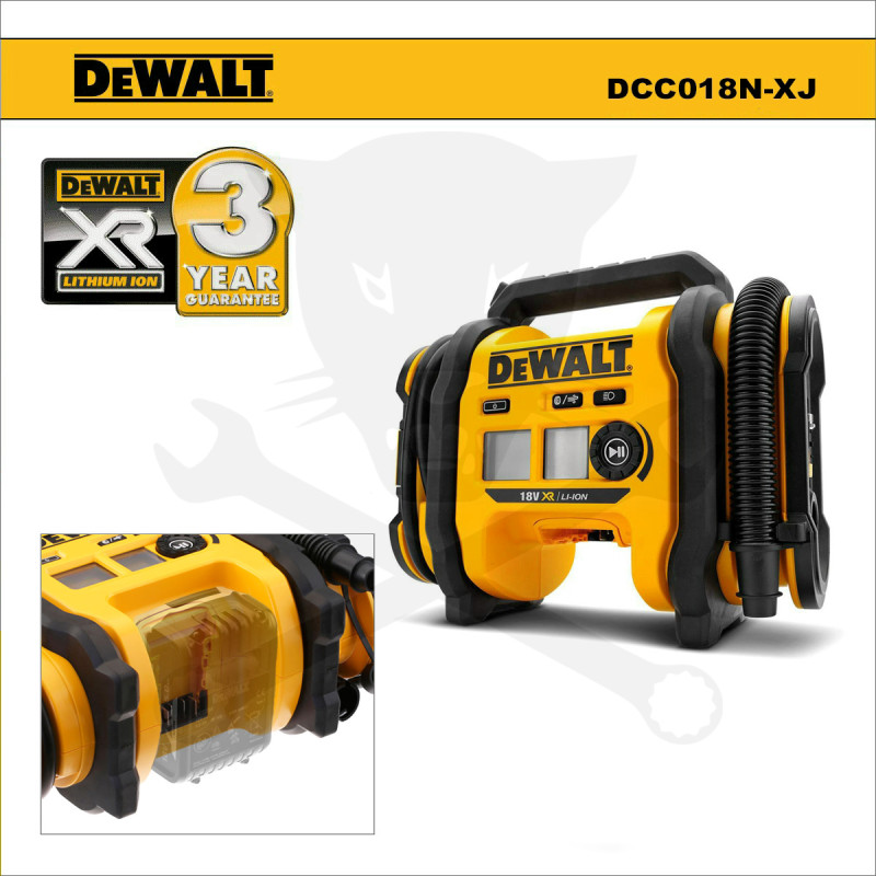 Kompresszor akkus 18V (akku és töltő nélkül) - DeWalt